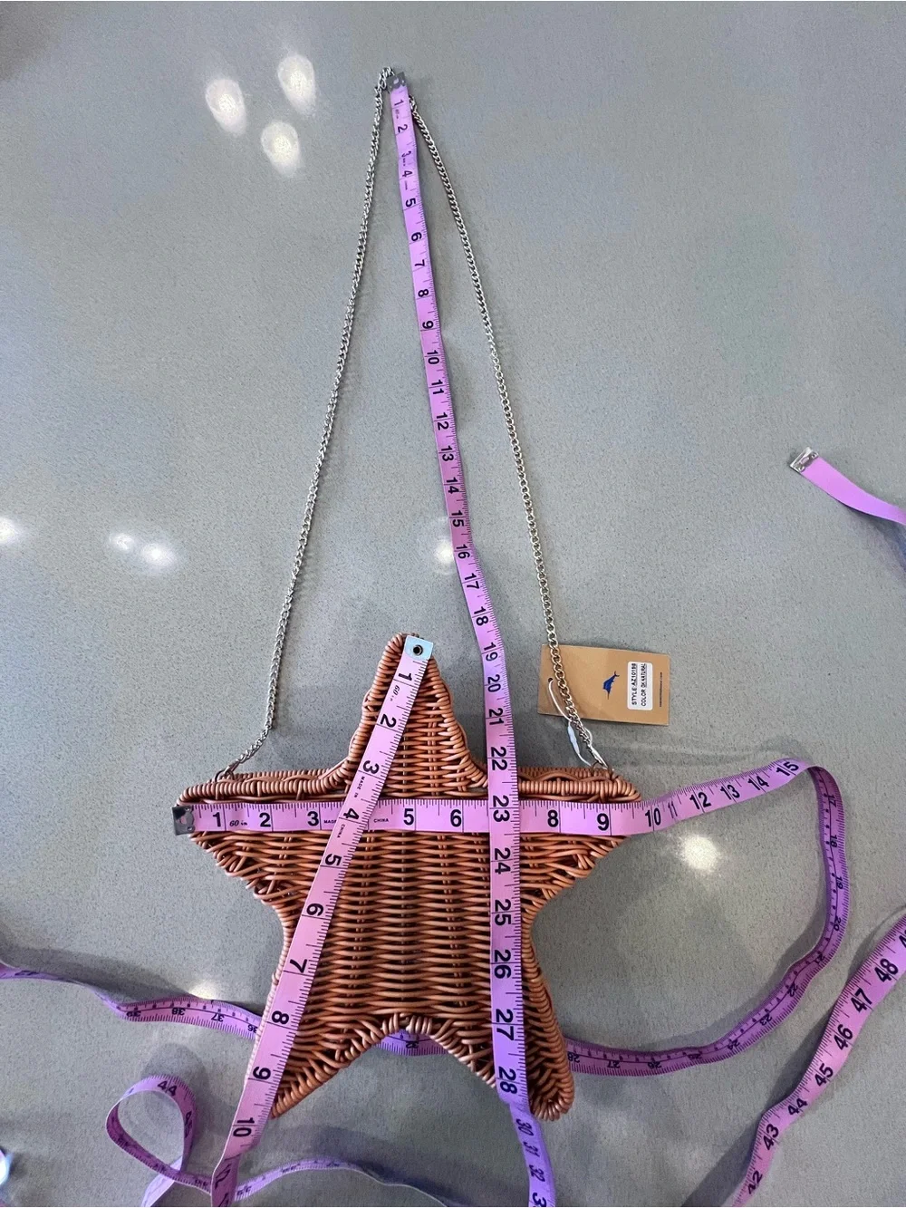 Tommy Bahama Starfish Woven Wicker Raffia Crossbody Purse Snap Closure